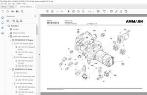 Ammann ARX 23-2 Tandem Roller Parts Catalogue Manual 3007951 PDF