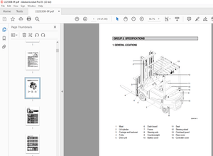 Hyundai Forklift 22 25 30B-9F Service Manual 2023  - PDF DOWNLOAD