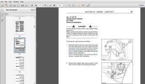 New Holland TK65 TK75 TK76 TK85 TK95 Tractors  Service Manual 6035438100