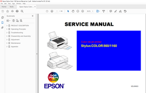 Epson Stylus Color 860/1160 Service Manual - PDF DOWNLOAD