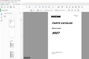 KCM 80Z7 WHEEL LOADER CUMMINS QSB6.7Engine Parts Manual - PDF DOWNLOAD