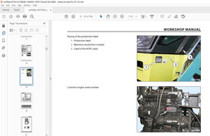 Ammann AV 70 X Tandem Roller Workshop Manual SN 4062046 PDF