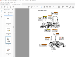 Mahindra Tractor eMax 22 HST s eMax 25 HST s Operator’s Manual – PDF DOWNLOAD