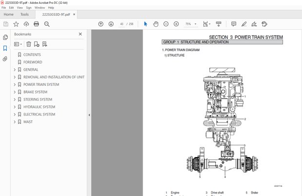 Hyundai Forklift 22D-9S 25D-9S 30D-9S 33D-9S Service Manual – PDF DOWNLOAD