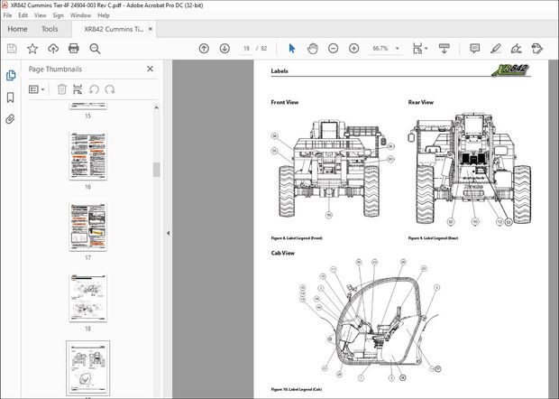 Xtreme XR842 Cummins Tier 4F Operation &amp; Safety Manual 24904-003 PDF