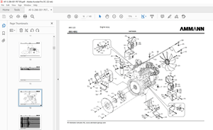 Ammann ARS 122 Single Drum Roller Parts Catalogue Manual PDF