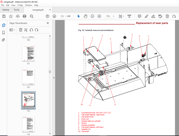 CAT Feeder Breaker 54-2183 Operation &amp; Maintenance Manual BI629487 - PDF DOWNLOAD