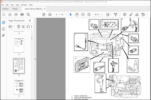 Volvo Penta D9A2A MP, D9A2A MH, D12D-B MP Group 30 Electrical System Workshop Manual_87094076 – PDF 