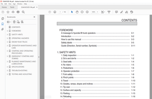 Hyundai Forklift 35/40/45/50D-9K Operator’s Manual 2023 – PDF DOWNLOAD