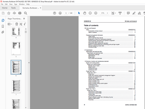 Komatsu Galeo D475A-5E0 D475ASD-5E0 Bulldozer Shop Manual SEN00203-02 – PDF DOWNLOAD