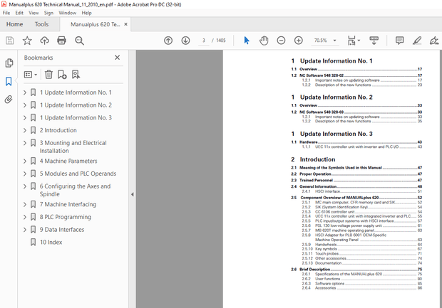 Heidenhain MANUALplus 620 Technical Manual - PDF DOWNLOAD