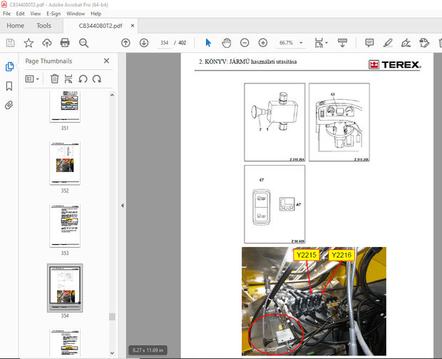 Terex DARUKHOZ CHALLENGER 3160 &amp; CHALLENGER 3180 Használati utasítás C8344080T2 – PDF DOWNLOAD