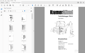 Kramer Allrad Tieflöffelbagger TB 45 Ersatzteilliste_316-50 – PDF DOWNLOAD