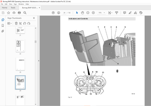 Bomag BMP 8500 Multi-purpose compactor Operating Instruction Maintenance Manual 00805981 PDF
