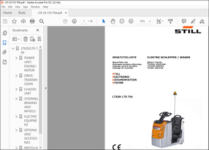 STILL L TX20 LTX-T04 Spare Parts Catalogue Manual – PDF DOWNLOAD