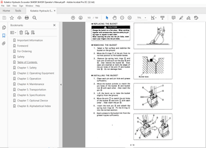 Kobelco SK40SR SK45SR Hydraulic Excavator Operator’s Manual – PDF DOWNLOAD