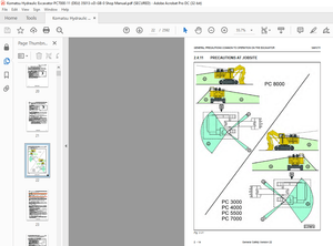 Komatsu PC7000-11 T4 Hydraulic Mining Excavator Shop Manual – PDF DOWNLOAD