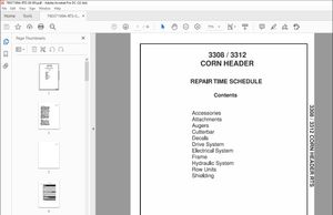 Gleaner NA Harvesting 3308 3312 Corn Header Repair Time Schedule Manual 79037199A – PDF DOWNLOAD