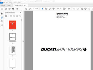 Ducati 2000 Sport Touring 4 Workshop Manual - PDF DOWNLOAD 