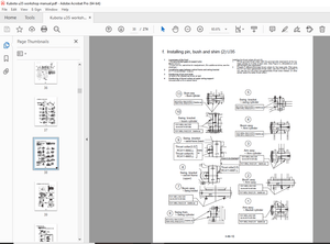 Kubota WSM U35 Kubota Excavator Workshop Manual - PDF DOWNLOAD