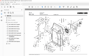 Ammann ARS 130 Single Drum Roller Parts Catalogue Manual 2373023 PDF