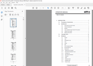 Sandvik Jumbo Drill rig DD311-40 Operators Manual_78495128 – PDF DOWNLOAD