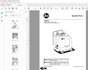 BT Prime-Mover RRXTH Electric Stand-up Rider Truck Parts Manual - PDF DOWNLOAD