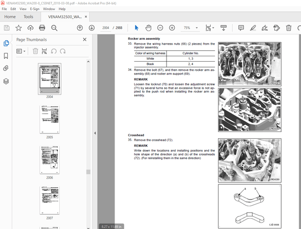 Komatsu WA200-8 Wheel Loader Service Repair Workshop Manual - PDF DOWNLOAD