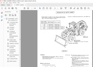 Kawasaki WHEEL LOADER 97ZA, A-2 95ZW.W-2 CUMMINS NTA-855-C Engine PARTS MANUAL – PDF DOWNLOAD