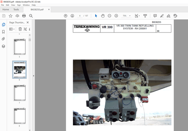 Cat Bucyrus VR 300 Hydraulic Shovel Technical Manual BI638255  - PDF DOWNLOAD