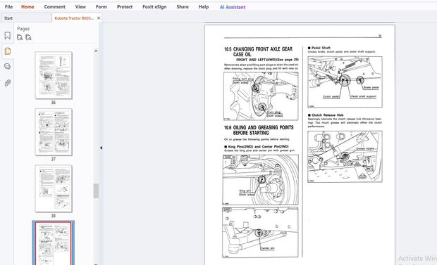 Kubota Tractor B9200HST Operator’s Manual – PDF DOWNLOAD