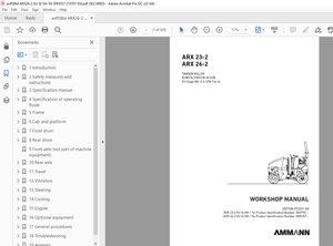Ammann ARX 23-2 ARX 26-2 Tandem Roller Workshop Manual - PDF