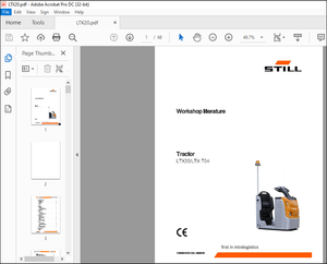 Still STED forklift Tractor L TX20 L TX-T04 Workshop Manual – PDF DOWNLOAD