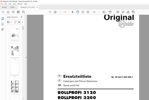 Pottinger Tractor ROLLPROFI 3120 ROLLPROFI 3200 Spare Parts Manual – PDF DOWLOAD