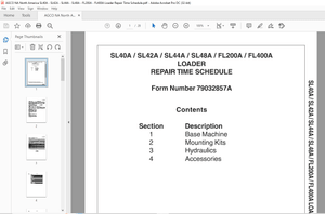 AGCO NA SL40A SL42A SL44A SL48A FL200A FL400A LOADER REPAIR TIME SCHEDULE MANUAL – PDF DOWNLOAD