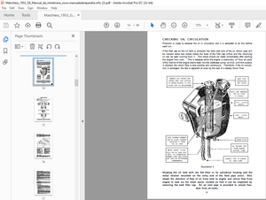 1953 Matchless SUPER CLUBMAN 4G9 MAINTENANCE &amp; INSTRUCTION Book Manual - PDF DOWNLOAD
