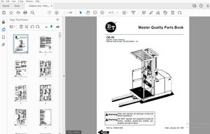 BT FORKLIFT OE-35 QUALITY PARTS MANUAL 309824-000 1999_January - PDF DOWNLOAD