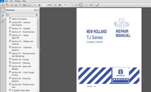 New Holland Tractor TJ275 TJ325 TJ375 TJ425 TJ450 TJ500 Repair Manual_87542227