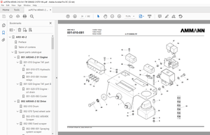 Ammann ARX 40-2 Tandem Roller Parts Catalogue Manual 3006302 PDF