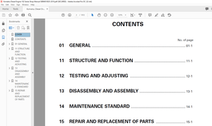Komatsu 102 Series Diesel Engine Shop Manual SEBM010025 – PDF DOWNLOAD