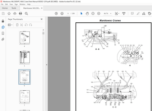 Manitowoc Crane MLC650VPC-MAX Parts Manual SN 6503021 PDF