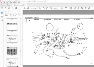Ducati Monster 750 Metallic 2000 Parts Manual PN 91511061A - PDF DOWNLOAD