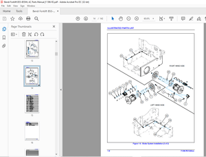 Bendi Landoll B55AC / B55AC HL Forklift Parts Manual F-596-R2 – PDF DOWNLOAD