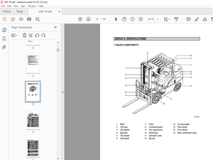 Hyundai Forklift 20/25/30/33D-7E Service Manual 2023 – PDF DOWNLOAD
