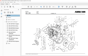 Ammann AV 70 X Tandem Roller Parts Manual 4062147 PDF