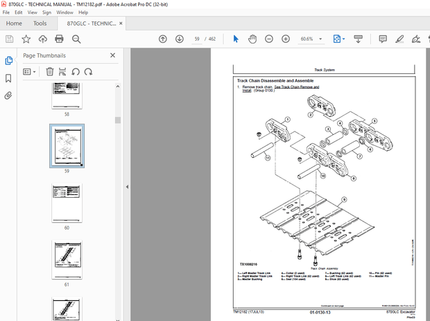 John Deere 870GLC Excavator Operation and Test TECHNICAL MANUAL TM12176 - PDF DOWNLOAD