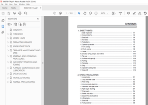 Hyundai 50/60/70D-7A Diesel Forklift Truck Operator&#x27;s Manual 2023 - PDF DOWNLOAD