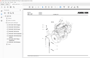 Ammann ASC 150 Single Drum Roller Parts Manual 3001330 PDF