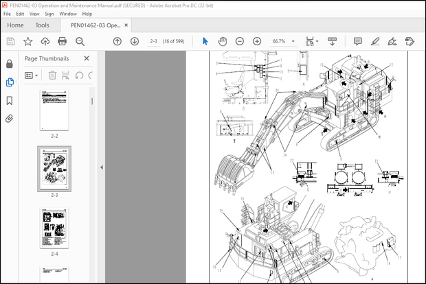 Komatsu PC2000-11R Hydraulic Excavator Operation &amp; Maintenance Manual PEN01462-03 – PDF DOWNLOAD