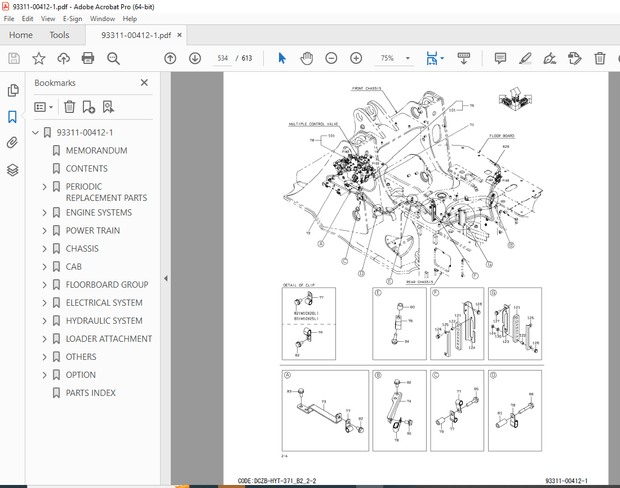 Kawasaki 85Z7B Wheel Loader Parts Manual 93311-00412 – PDF DOWNLOAD